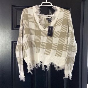 Super cute cropped sweater size S NWT